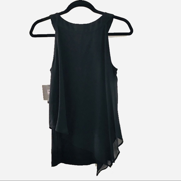 IZ Byer Asymmetrical Tank Top (Black) - Picture 5 of 5
